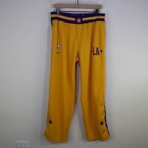Vintage 2003 Nike Lakers NBA Tear Away Warm Up Pants Large Yellow Purple